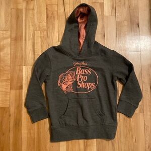 Bass Pro Shops Girls Gray Hoodie Sweatshirt XS